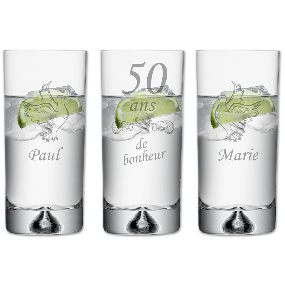 Verres Personnalises Anniversaire